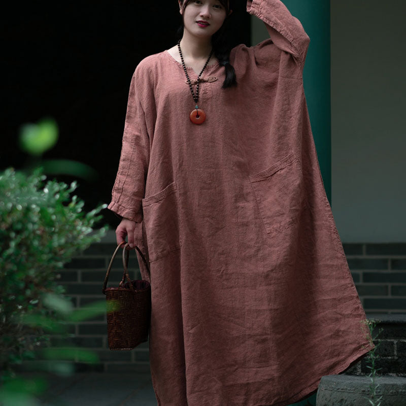 Vintage Dark Coffee Red Oversized Linen Dress for Women with Long Slee
Womens Vintage Dark Coffee Red Long Sleeve Oversized Linen Dress
This Womens Vintage Dark Coffee Red Long Sleeve Oversized Linen Dress is a must-have for any woman Women's dressThebesttailorThebesttailorWomens vintage dark coffee red long sleeve Oversized linen dressThebesttailorWomens vintage dark coffee red long sleeve Oversized linen dress