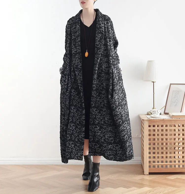 Women's Oversized Dark Gray Cotton Winter Coat - Maxi Length
 
 Introducing our Women's Oversized Dark Gray Cotton Winter Coat - Maxi Length. This long, oversized coat is designed to keep you warm and fashionable throughout tThebesttailorThebesttailorWarm Cotton Oversized Winter CoatThebesttailorWarm Cotton Oversized Winter Coat
