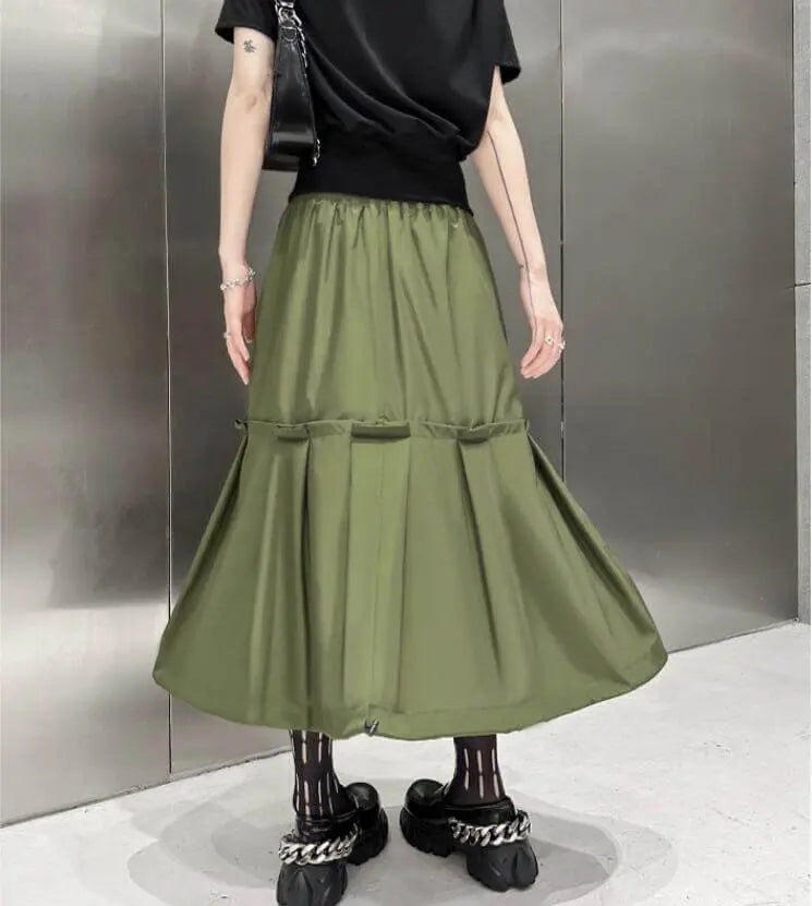 Army Green High Waist Maxi Skirt for Women's Street Style Summer Wear
 
 Introducing our Army Green High Waist Maxi Skirt, designed for women who appreciate a blend of fashion and functionality in their street style ensemble. Whether Women's SkirtsThebesttailorThebesttailorarmy green streetwear summer high waist skirtThebesttailorarmy green streetwear summer high waist skirt