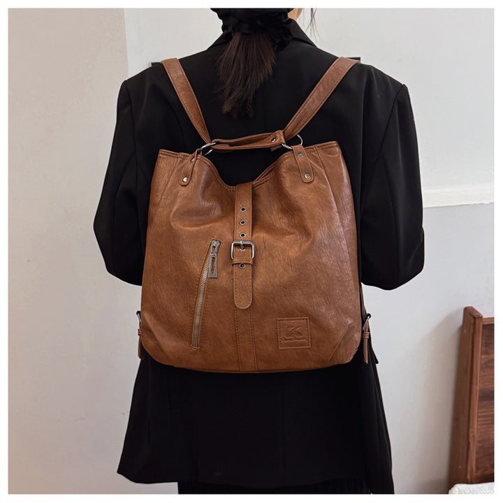 Vintage Cowhide Women's Multifunctional Handbags and Backpacks