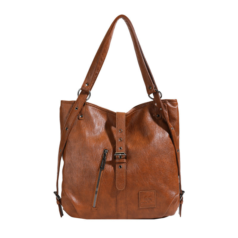 Vintage Cowhide Women's Multifunctional Handbags and Backpacks