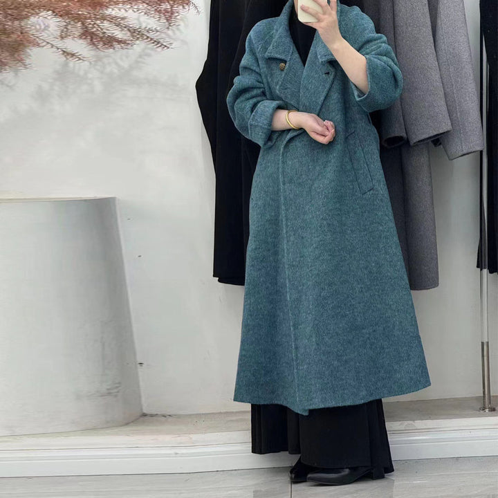 Long Wool Coat Trench Wool Coat Military Coat Womens Long Wool Coat