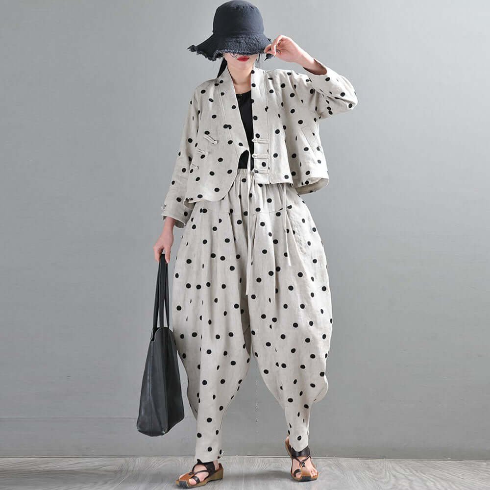 Polka Dot Pant Suits for Women