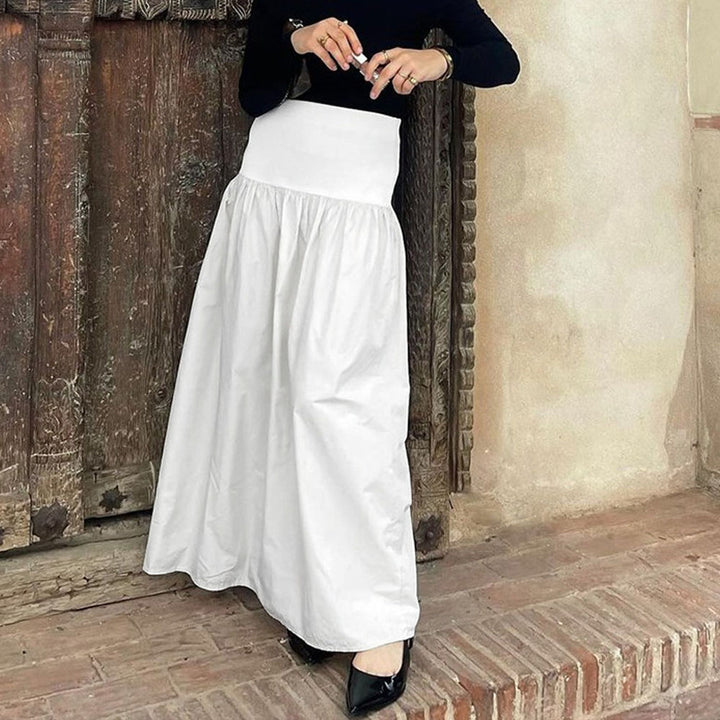 high waisted skirts long White cotton skirts for women