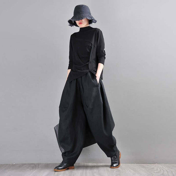 Bohemian Black Linen Harem Pants for Women
 
 Step into summer fashion with our Women's Summer Linen Black Harem Pants. Embrace a bohemian vibe with these casual baggy pants that exude personality and flair.Women's pantsThebesttailorThebesttailorsummer linen black bloomers personality big crotch pants casual baggy pants Harem pantsThebesttailorsummer linen black bloomers personality big crotch pants casual baggy pants Harem pants