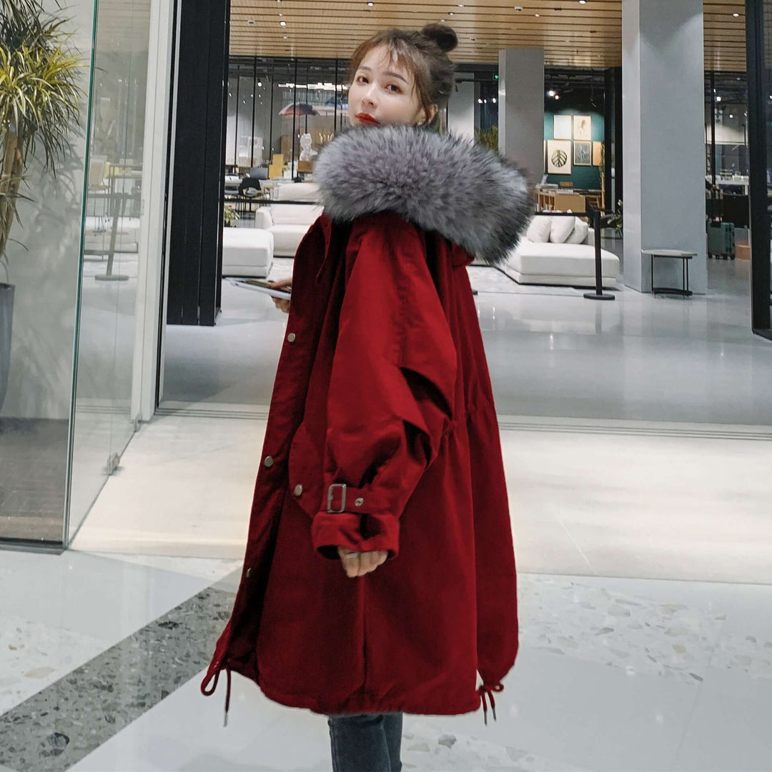 Warm Winter Hooded Parka Coats for Women - Cotton Outerwear