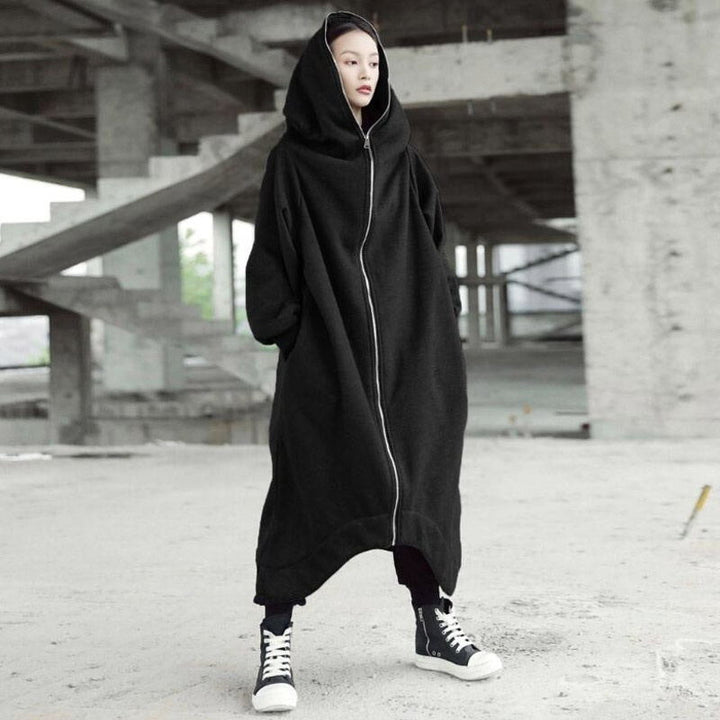 Extravagant Hoodie Sweatshirt Long Zipper Coat Fall Sweatshirt