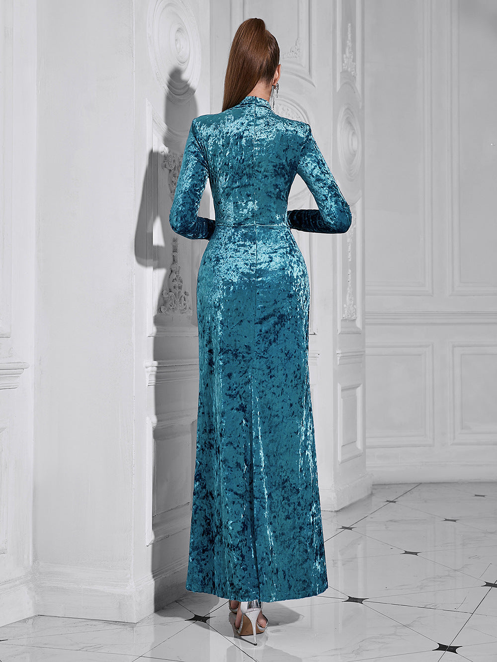 evening dresses for women Wedding Guest Dress Formal Dresses Velvet Women