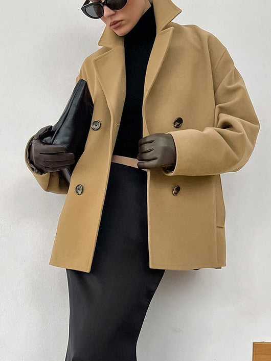 Camel Wool Coat Warm and Stylish Wool Winter Coat