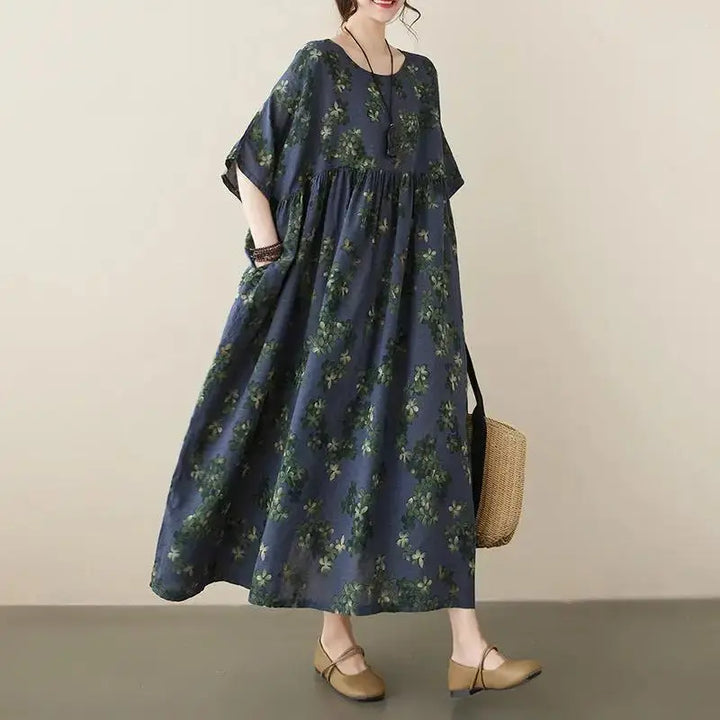 French Floral Summer Maxi Dress for Effortless Chic Thebesttailor