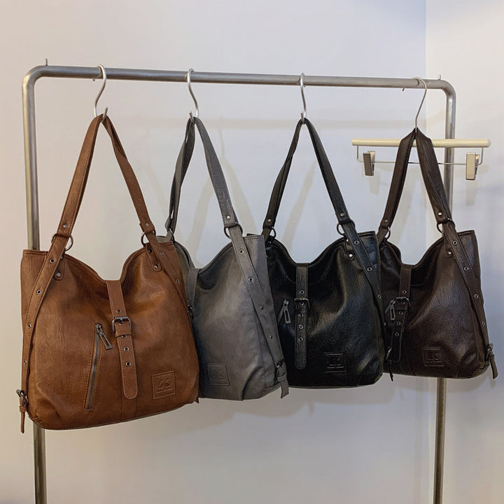 Vintage Cowhide Women's Multifunctional Handbags and Backpacks