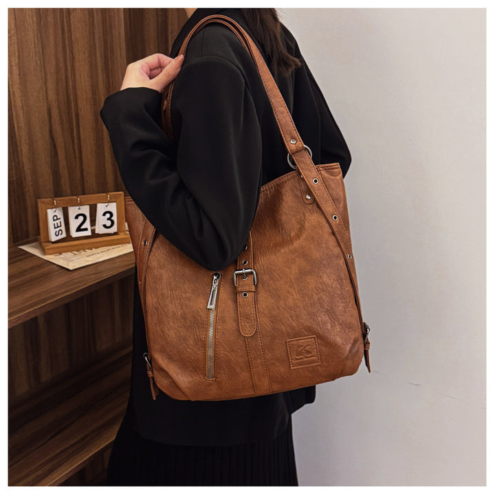 Vintage Cowhide Women's Multifunctional Handbags and Backpacks