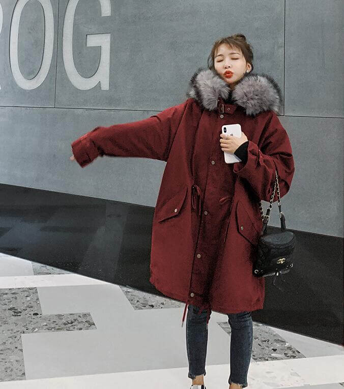 Hooded Parka Cotton Coats for Women - Stylish Winter Outerwear