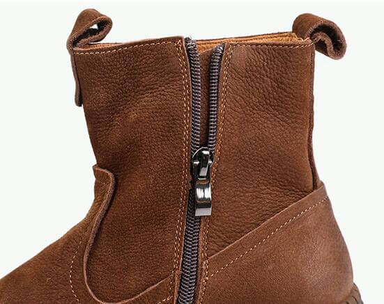 Cowhide Retro Boots | Cowhide Knight Boots | Thebesttailor