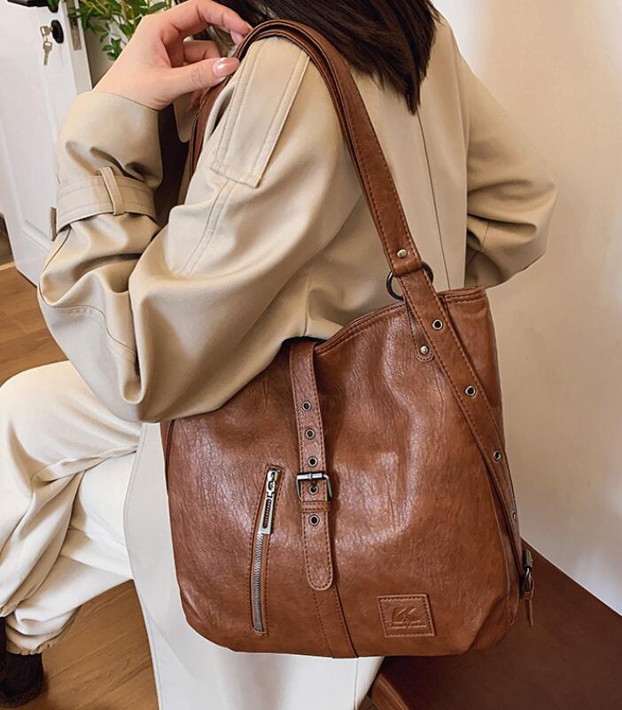 Vintage Cowhide Women's Multifunctional Handbags and Backpacks