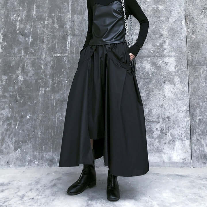 Black Steampunk Maxi Skirt for Women's Summer Gothic Style
 
 Indulge in the elegance of our handcrafted Black Steampunk Maxi Skirt designed for women who appreciate unique fashion pieces. From its high waist to ankle lengtWomen's SkirtsThebesttailorThebesttailorSteampunk summer gothic black maxi skirtThebesttailorSteampunk summer gothic black maxi skirt