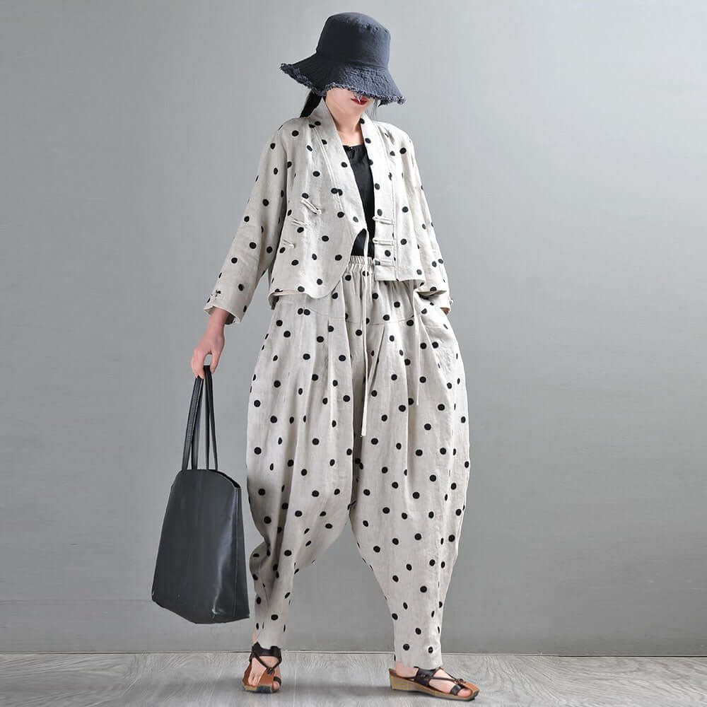 Polka Dot Pant Suits for Women