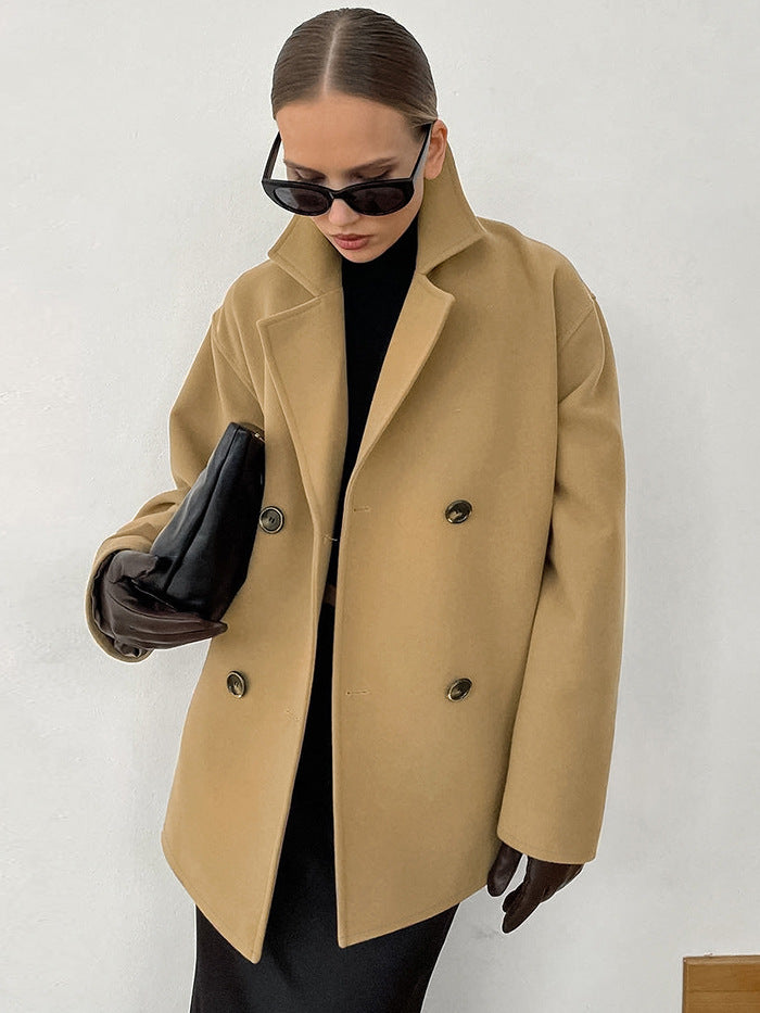 Camel Wool Coat Warm and Stylish Wool Winter Coat