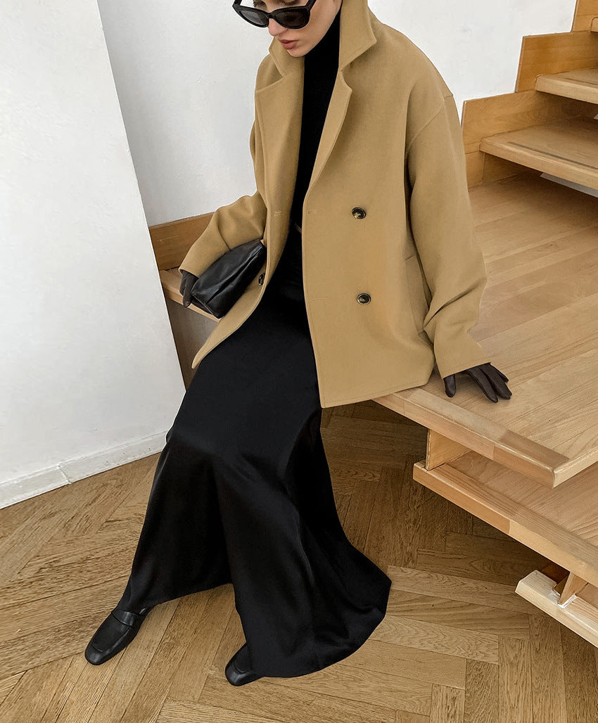 Camel Wool Coat Warm and Stylish Wool Winter Coat