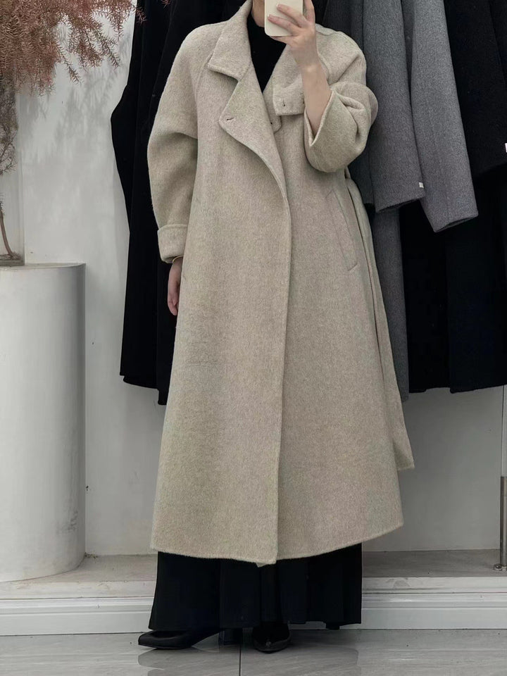 Long Wool Coat Trench Wool Coat Military Coat Womens Long Wool Coat