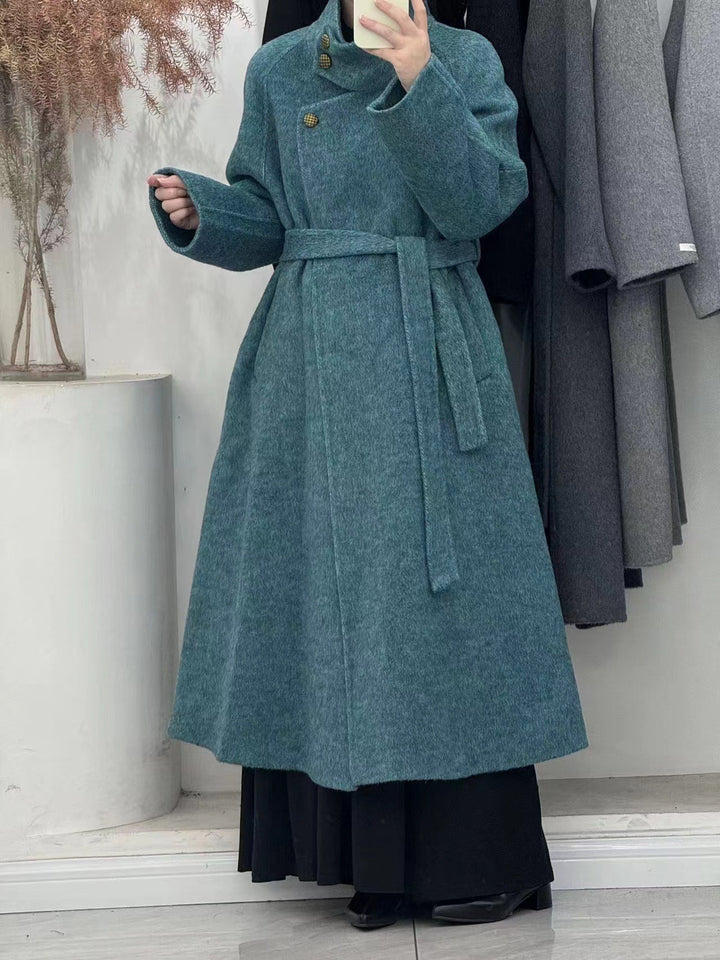 Long Wool Coat Trench Wool Coat Military Coat Womens Long Wool Coat