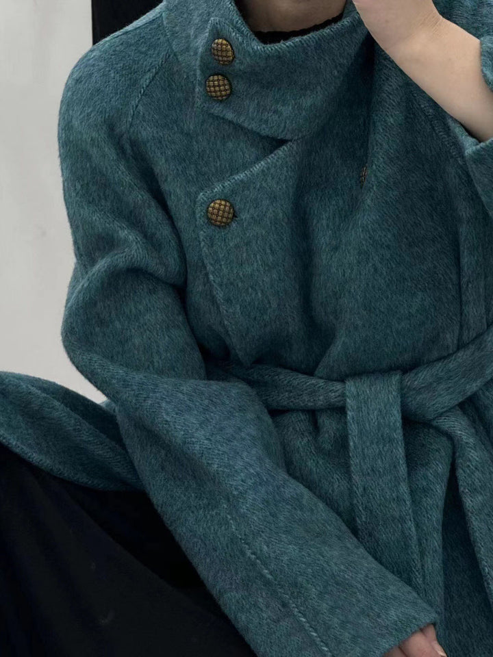 Long Wool Coat Trench Wool Coat Military Coat Womens Long Wool Coat