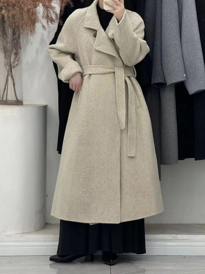 Long Wool Coat Trench Wool Coat Military Coat Womens Long Wool Coat