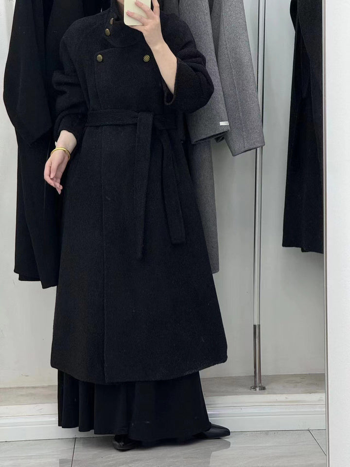 Long Wool Coat Trench Wool Coat Military Coat Womens Long Wool Coat