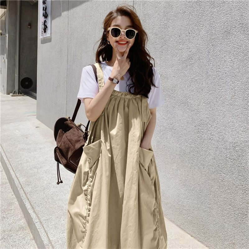 linen midi skirt