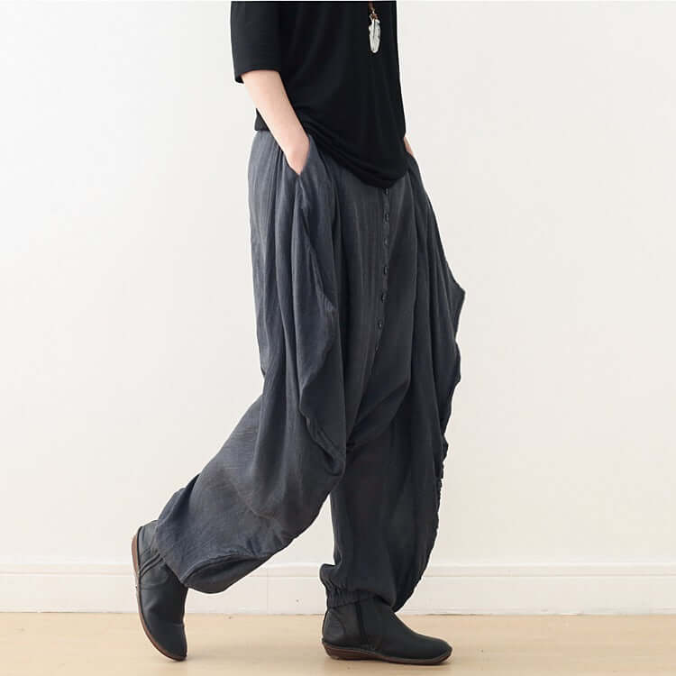 Elegant Linen Harem Pants for Women