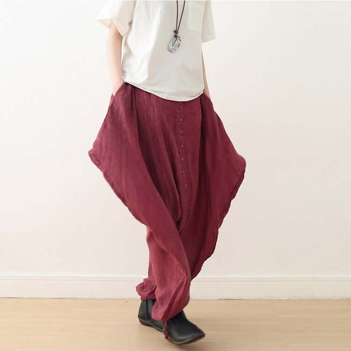 Elegant Linen Harem Pants for Women